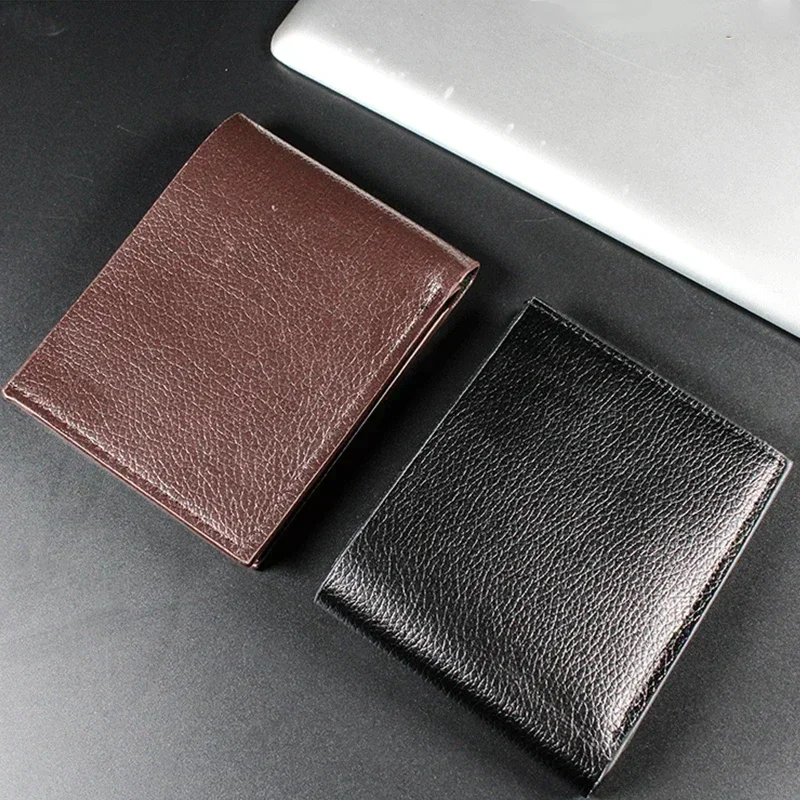 Carteras para hombre Producto premium para hombre corto negro Walet Portefeuille Homme monedero bolso de mano tarjetero foto titular