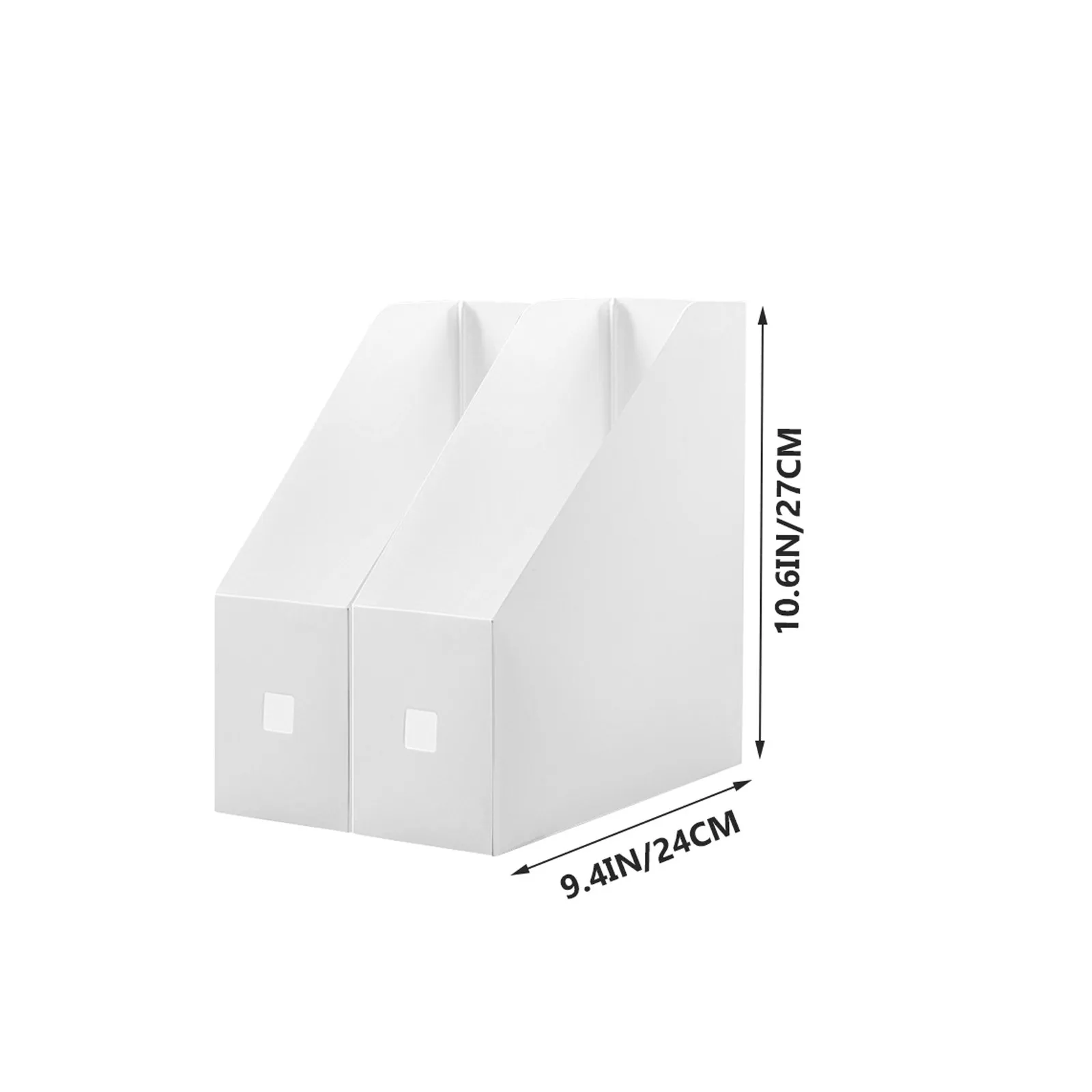 2Pcs Plastic File Holder Desktop Organizer for Office Document Storage Magazine Rack Magazine Holder Plastic Desk Organizer
