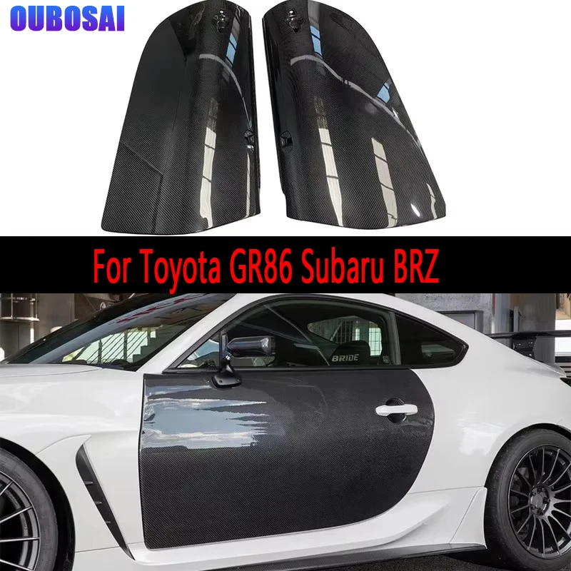 

For Toyota GR86 Subaru BRZ 2019+ Carbon fiber car door fender side door panel Decorative accessories