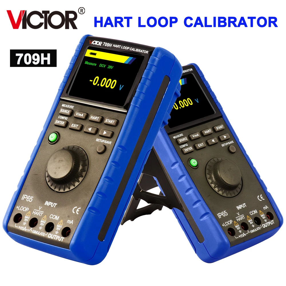 VICTOR 709H High Precision HART Loop Calibrator DC 28V 33mA With USB Interface IP65 Multifunction Loop Calibrator 360mA/5V Stora