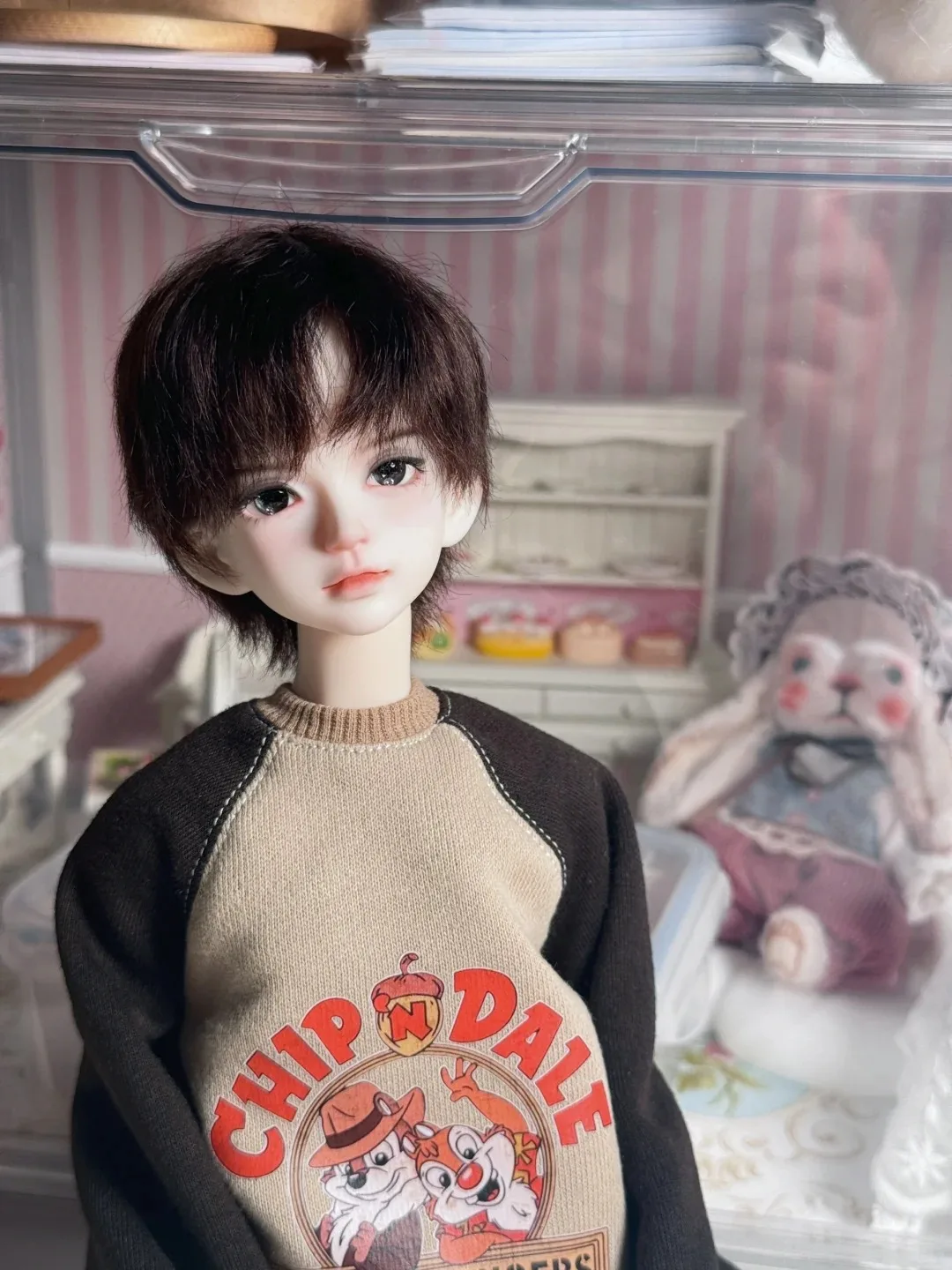 New BJD doll 1/4 Francis boy makeup Nude DolBonnie single head, , popovy sisters, resin, toy angel, just a head