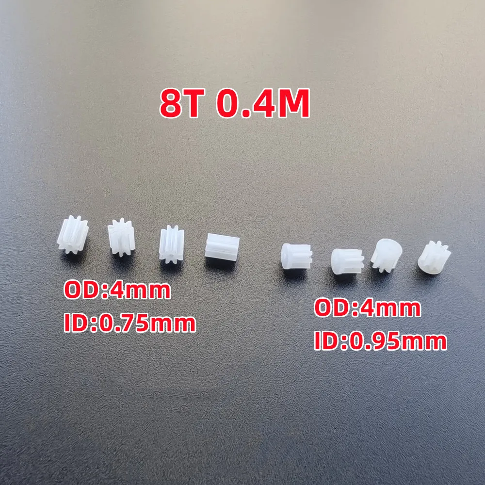 4pcs/bag Plastic Motor Gears 6T 7T 8T 9T 10T 11T 12T 13T 0.3M 0.4M R/C Helicopter Quadcopter Drone Gears Model Toys Spare Parts