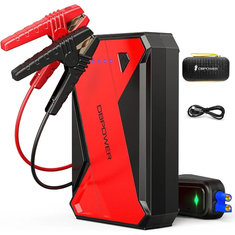 

DBPOWER 1000A Portable Car Jump Starter UP to 7.0L Gas 5.5L Diesel Engine 12V LithiumIon Auto Battery Booster Power Pack with L