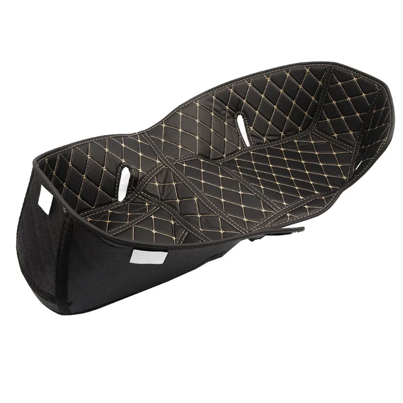 Suitable for Honda Forza350/ADV350 motorcycle modification seat bucket pad All black fully enclosed leather seat bucket pad