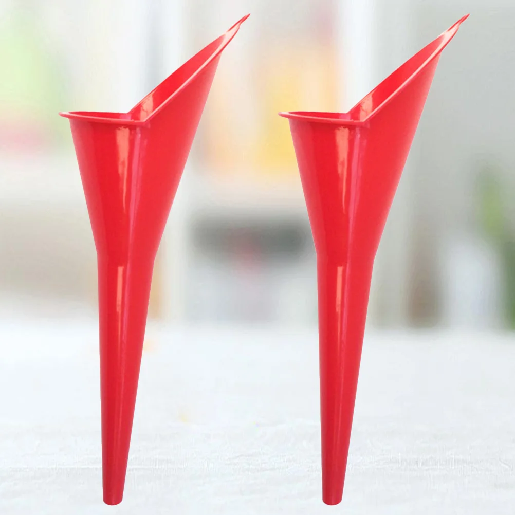 2 قطعة قمع بلاستيكي فم طويل لزيت المحرك ملء الوقود أداة نقل محمولة سيارة دراجة نارية #6