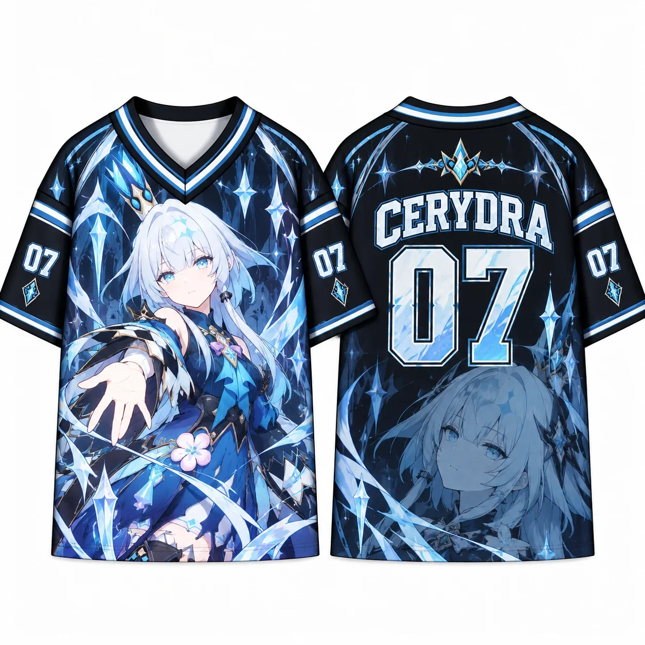 Honkai Star Rail HSR Game Anime Graphic T‑Shirt Cyrene Evernight Cerydra Hysilens All Over Print Jersey Cosplay Casual Tee