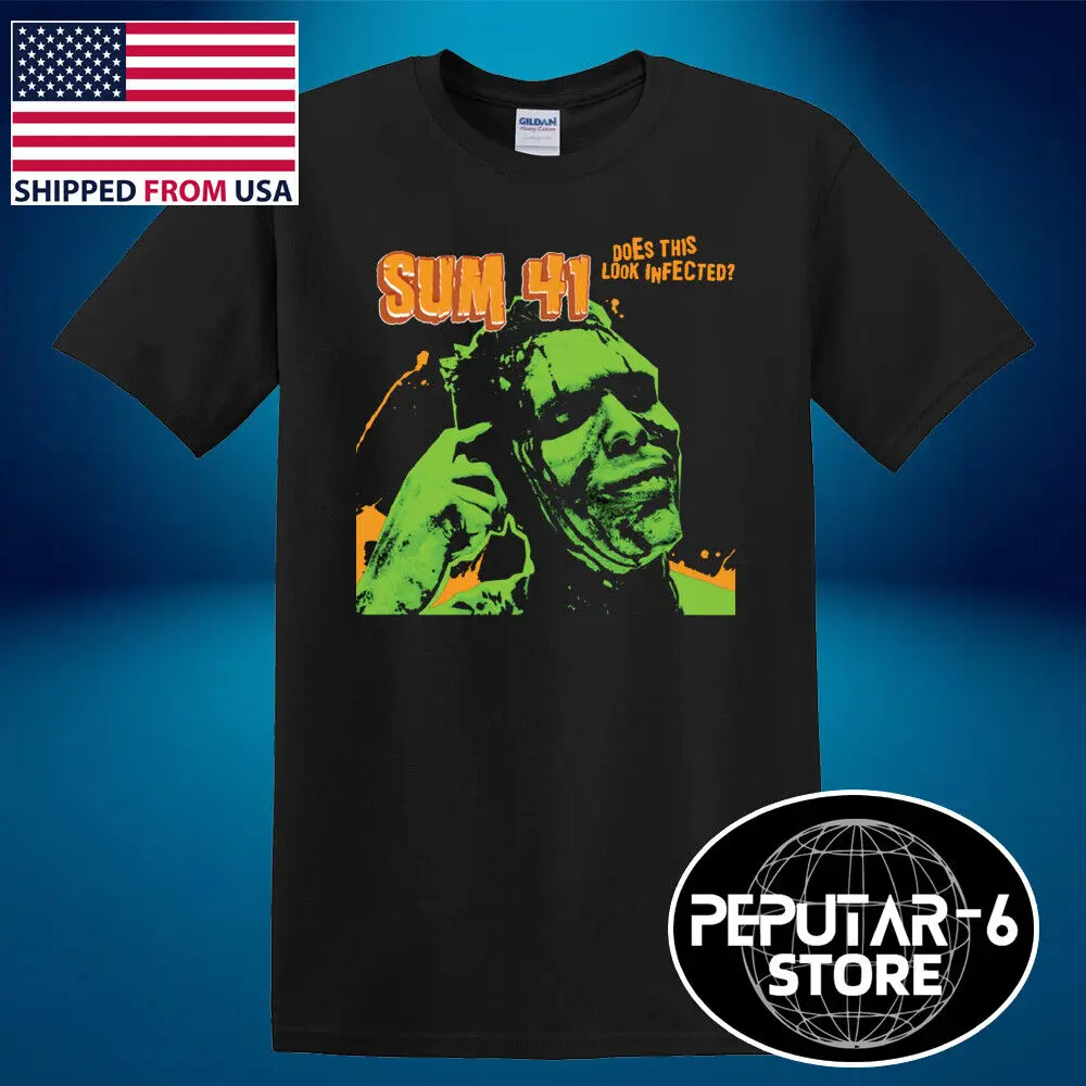 

SUM 41 Infected Men's Black T-Shirt Size S-3XL