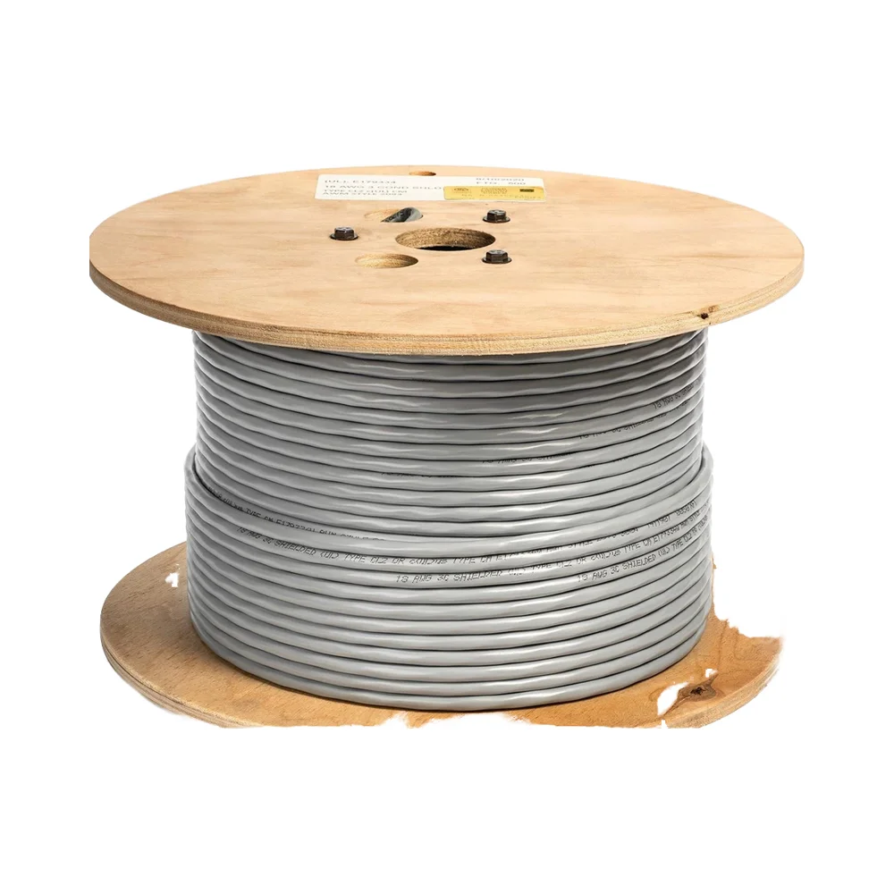100% New Original BELDEN Cable Electronic, 3 C # 18 Str TC, PE Ins, OS, PVC Jkt, CM BELDEN 8770