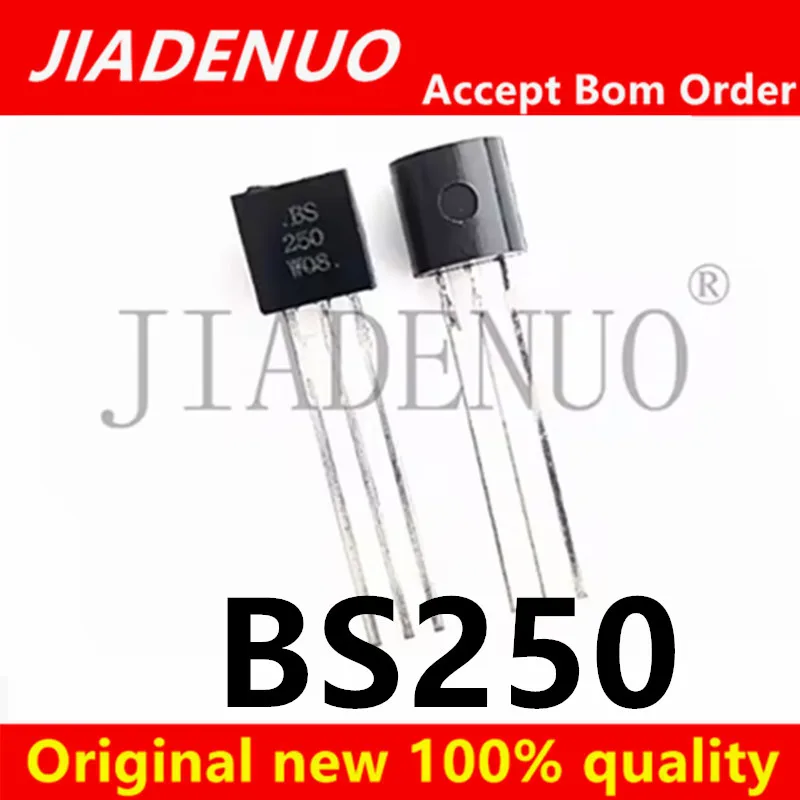 (5-10pcs)100% New BS250P In-line TO-92 Silkscreen BS250 MOS FET Chipset