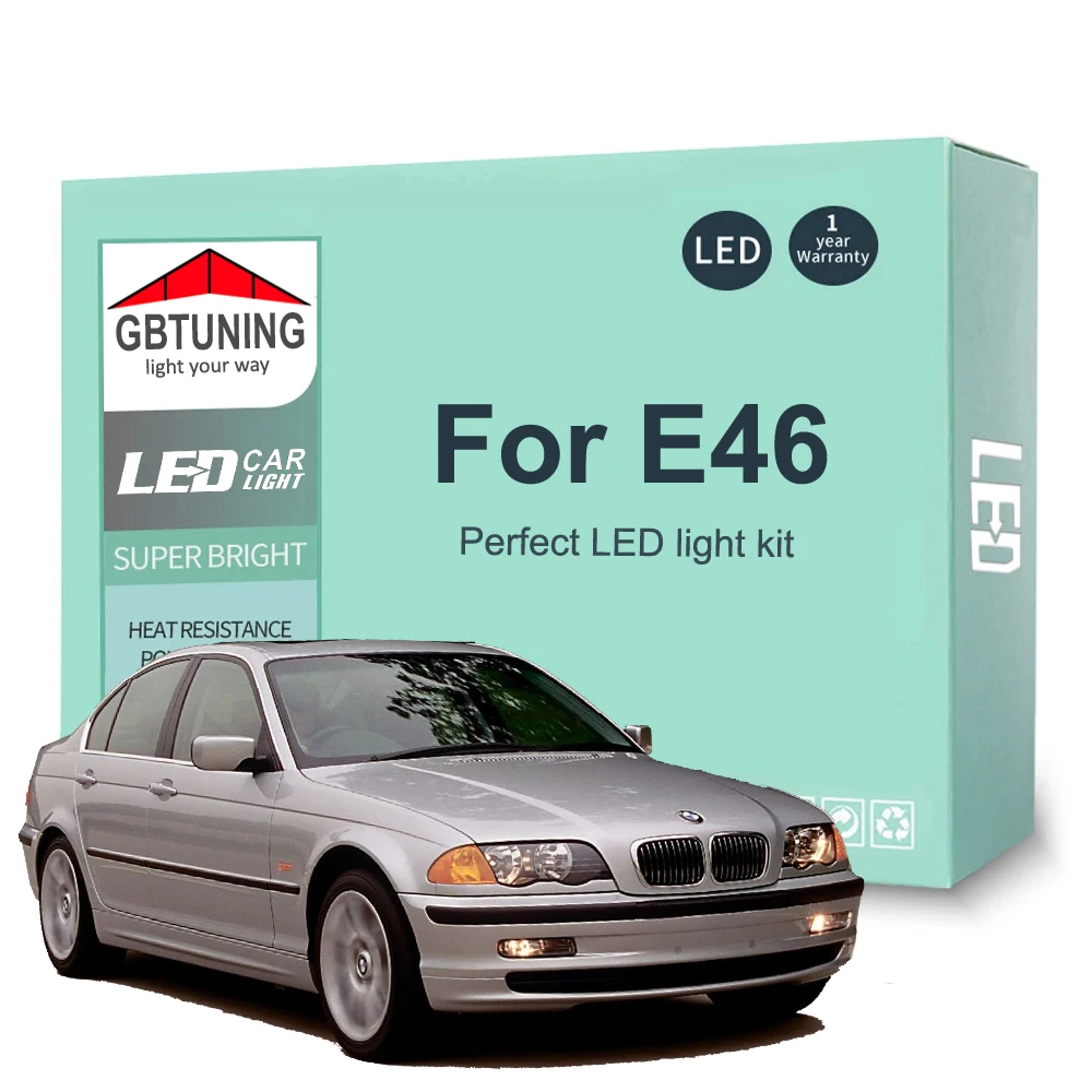 18Pcs Canbus LED Interior Light Bulb Accessories For BMW 3 Series E46 Sedan Touring Coupe Compact 1997-2005 Vehicle Indoor Lamp