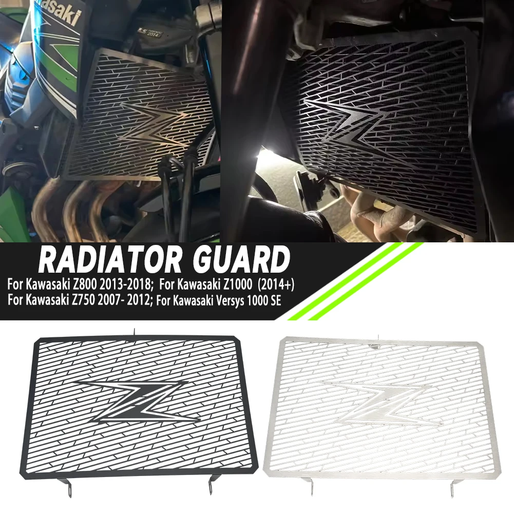 Motorcycle Radiator Grille Guard Protector Cover Motorcycle Part For Kawasaki Z800 Z750 Z1000 SX/R Versys 1000 SE Z1000SX Z1000R