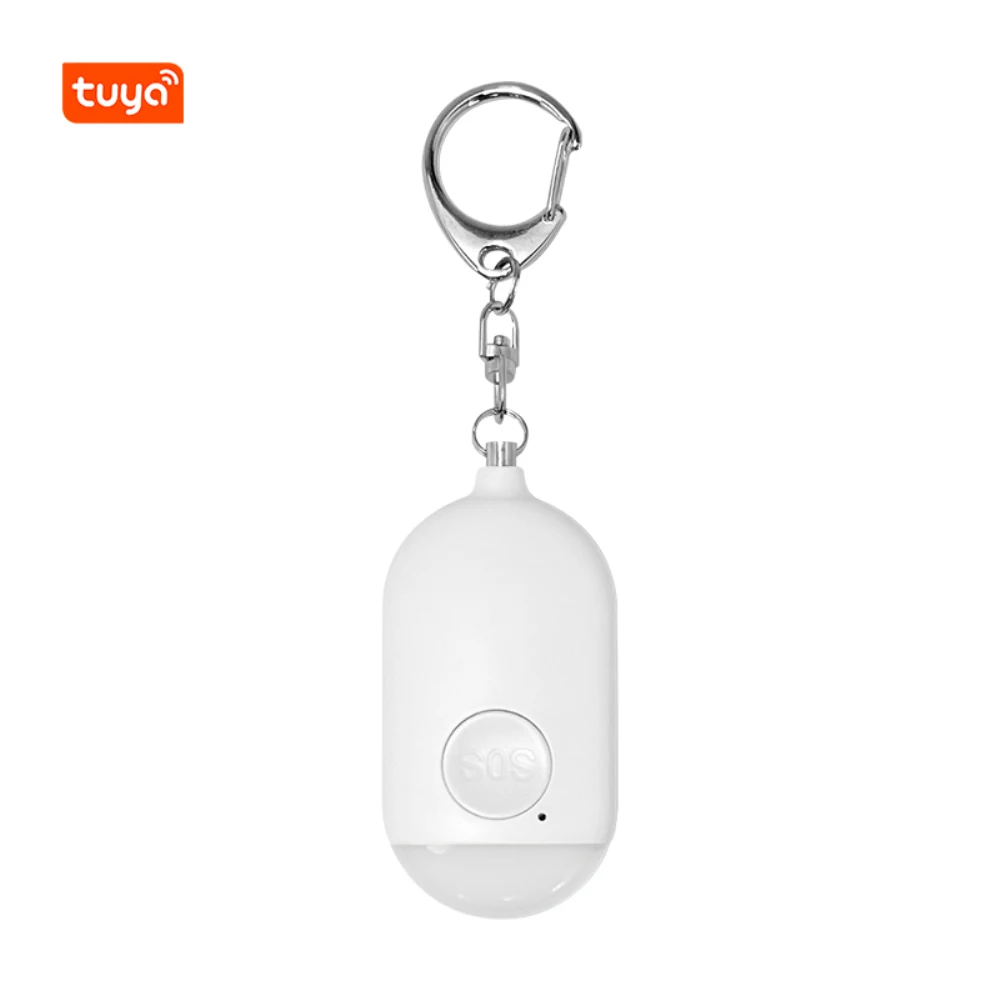 1~8PCS Tuya Intelligent Self-defense Alarm Locator Personal Alarm LED Lighting For Women Children Outdoors Safety High Decibel