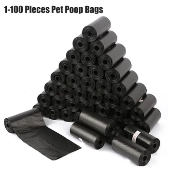New Rolled Dog Poop Bag Biodegradable Thickened Pet Outdoor Cleaning Poop Bag with Breakpoint Dog Cat Poop Scoop Bag 1