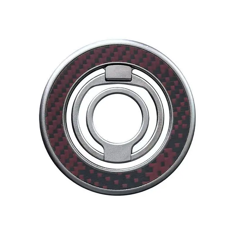 

New Kevlar Decompression Bracket Magnetic Ring Mobile Phone Bracket Metal Ring Buckle Ultra-Light Portable