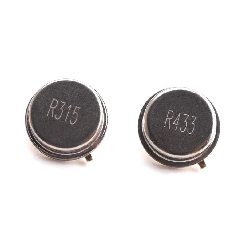 10PCS quarzoszillator R433A 433MHZ R315A 315MHZ 310MHZ 330MHZ 350MHZ 390MHZ 418MHZ 430MHZ TO39 3P oberfläche akustische resonator