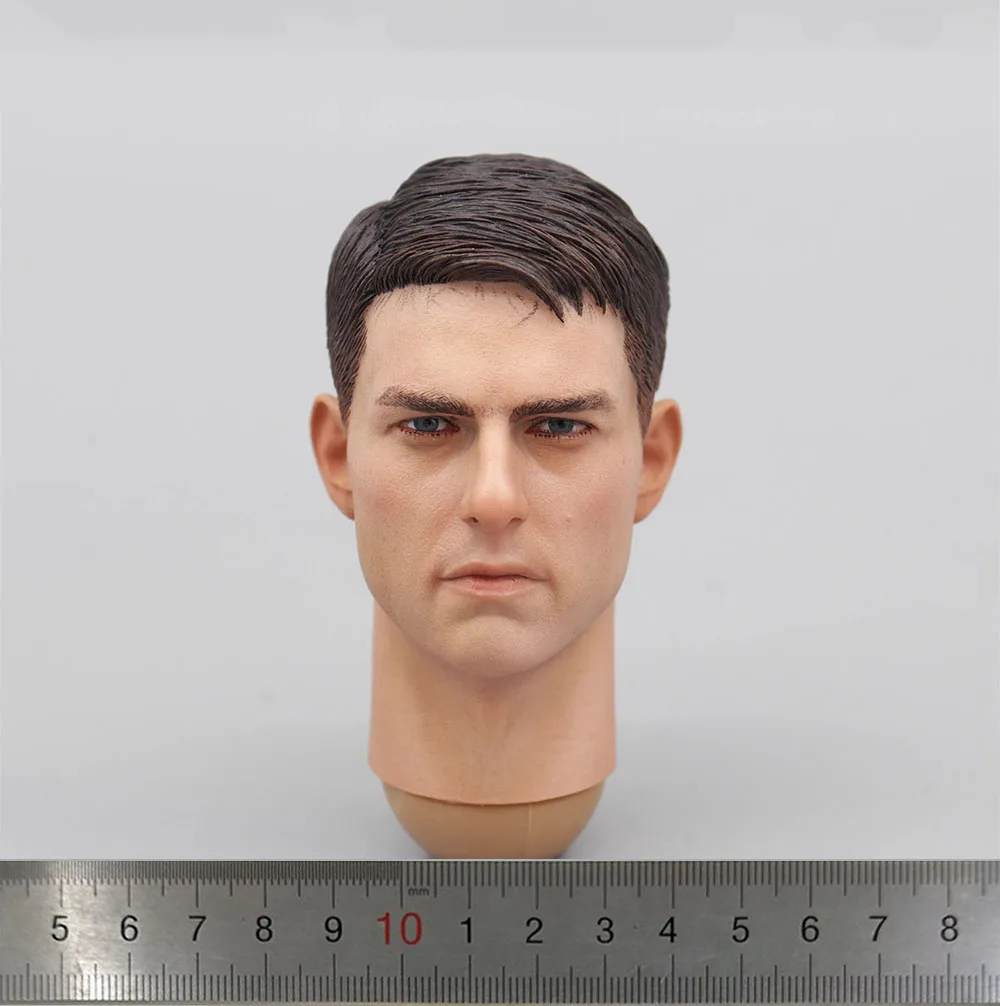 1/6 DID MA80181 US. Soldier Doll Handsome Guy Tom Cruise Male Head Sculpt Carving with Neck Connector Sunglasses Toys Model DIY