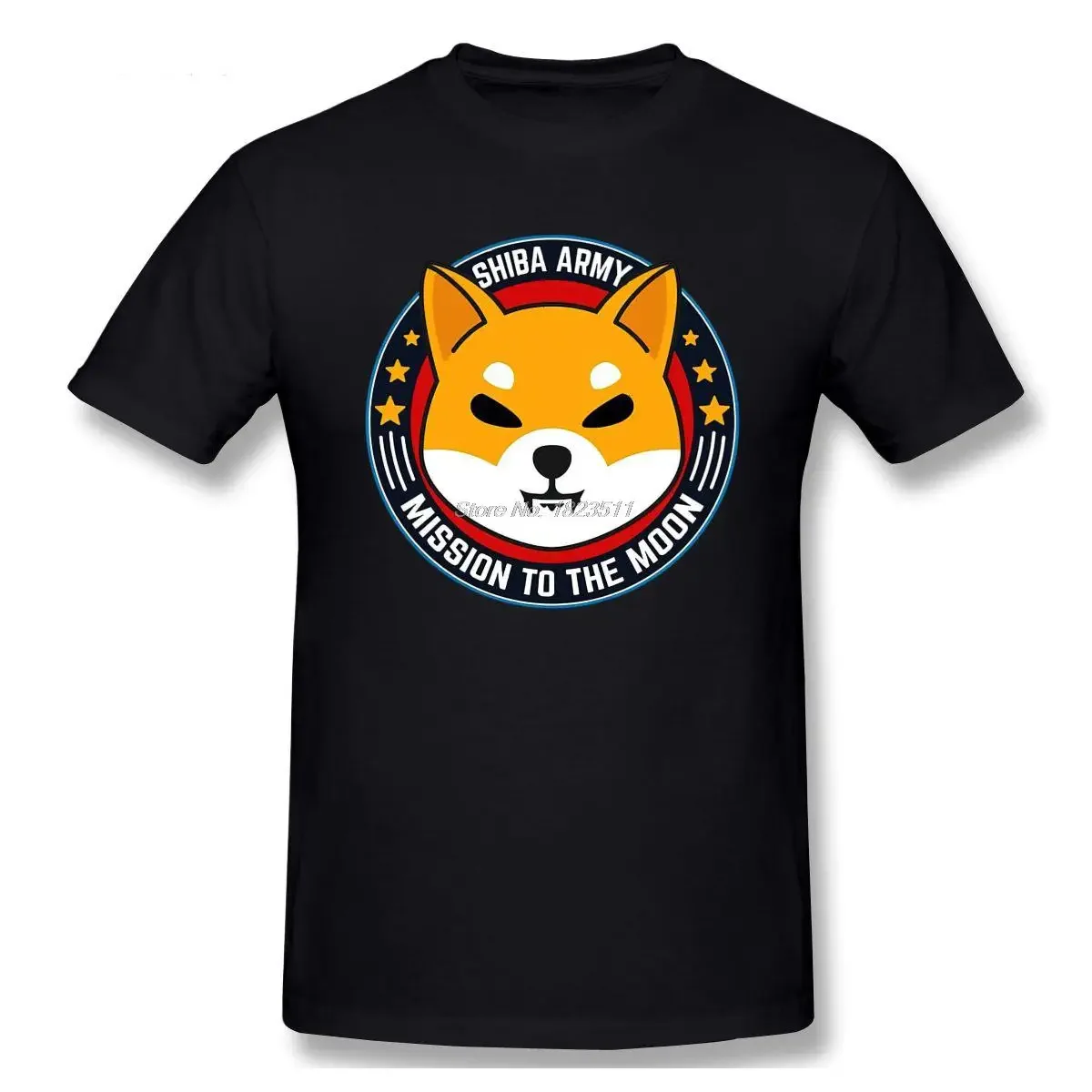 heavyweight Informal New Shiba Inu Coin Shiba Army T Shirt Men Cotton TShirt Short Sleeve Summer Tees Tops New Arrival fashion