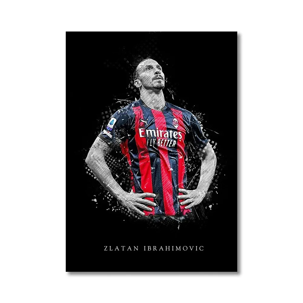 NONE Modric Zlatan Football Star Kunstposter, beliebte Figurenmalerei, Wandkunst, Leinwandgemälde für Wohnzimmer, Heimdekoration 6