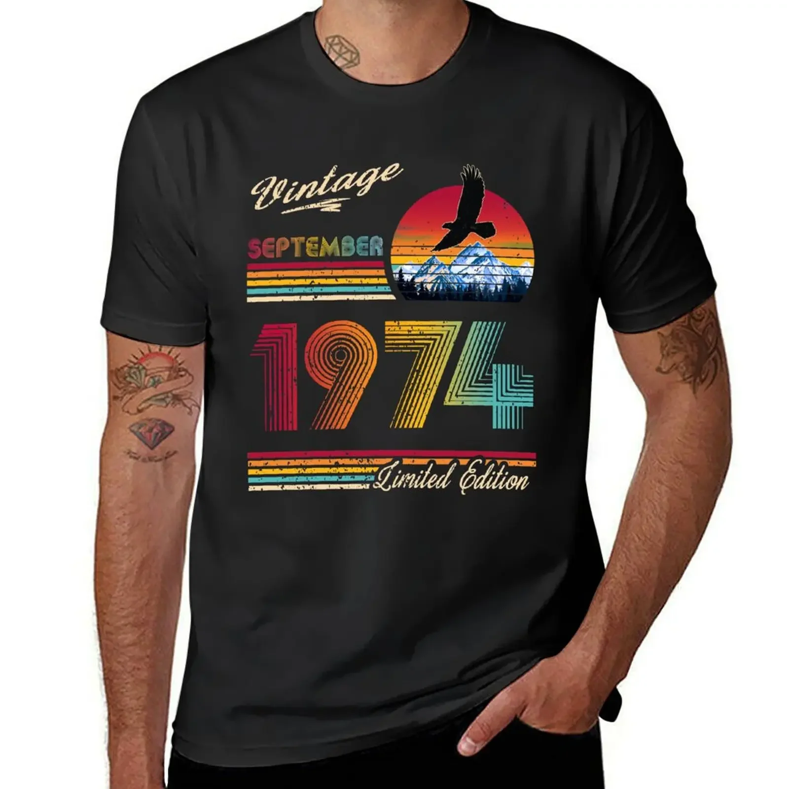 September 1974 Birthday T-Shirt tees aesthetic clothes heavyweights vintage t shirt men