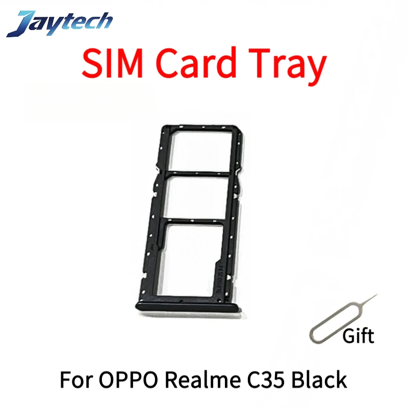 1PCS SIM Card Slot Tray Holder Repair Part For OPPO Realme C31 C33 C35 C51 C53 C55 Phone SD Holder Card Tray With Tools