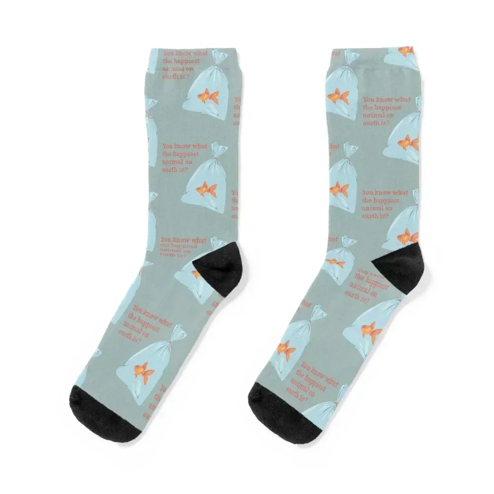 

Be A Goldfish Socks sport crazy new year loose Men's Socks Luxury Women's