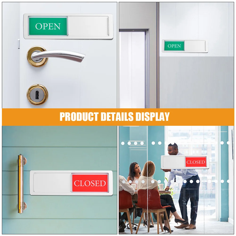 2Pcs Privacy Sign Slider Magnetic Sliding Indicator Office Bathroom Conference Room Occupied Vacant Sign Do Not Disturb