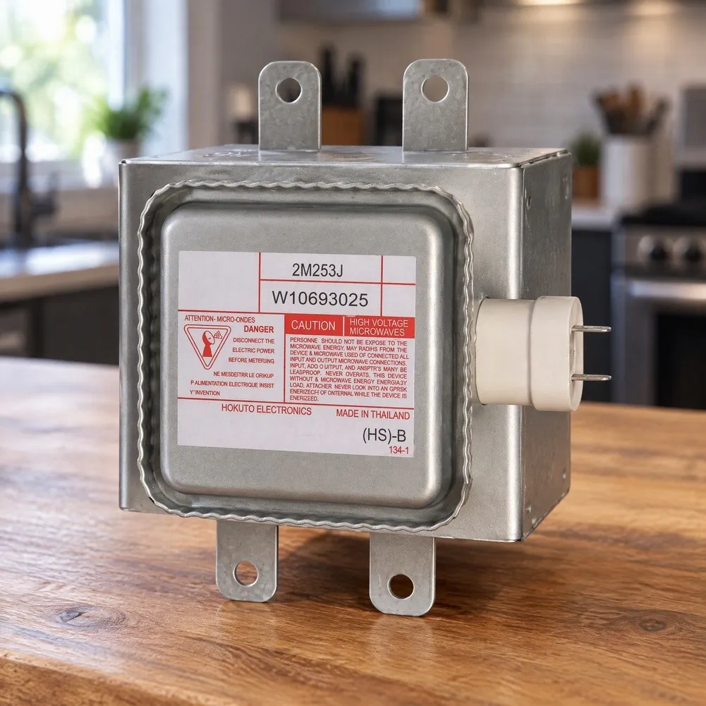 Microwave Oven Magnetron W10693025 2M253J Repair Parts Compatible With QP5283206PAZ120 WPW10693025 High Efficiency Low Heating