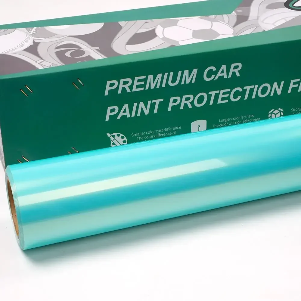 2025年卸売価格 気泡なし剥がせる接着剤 パール調明るい青色のカーラップ