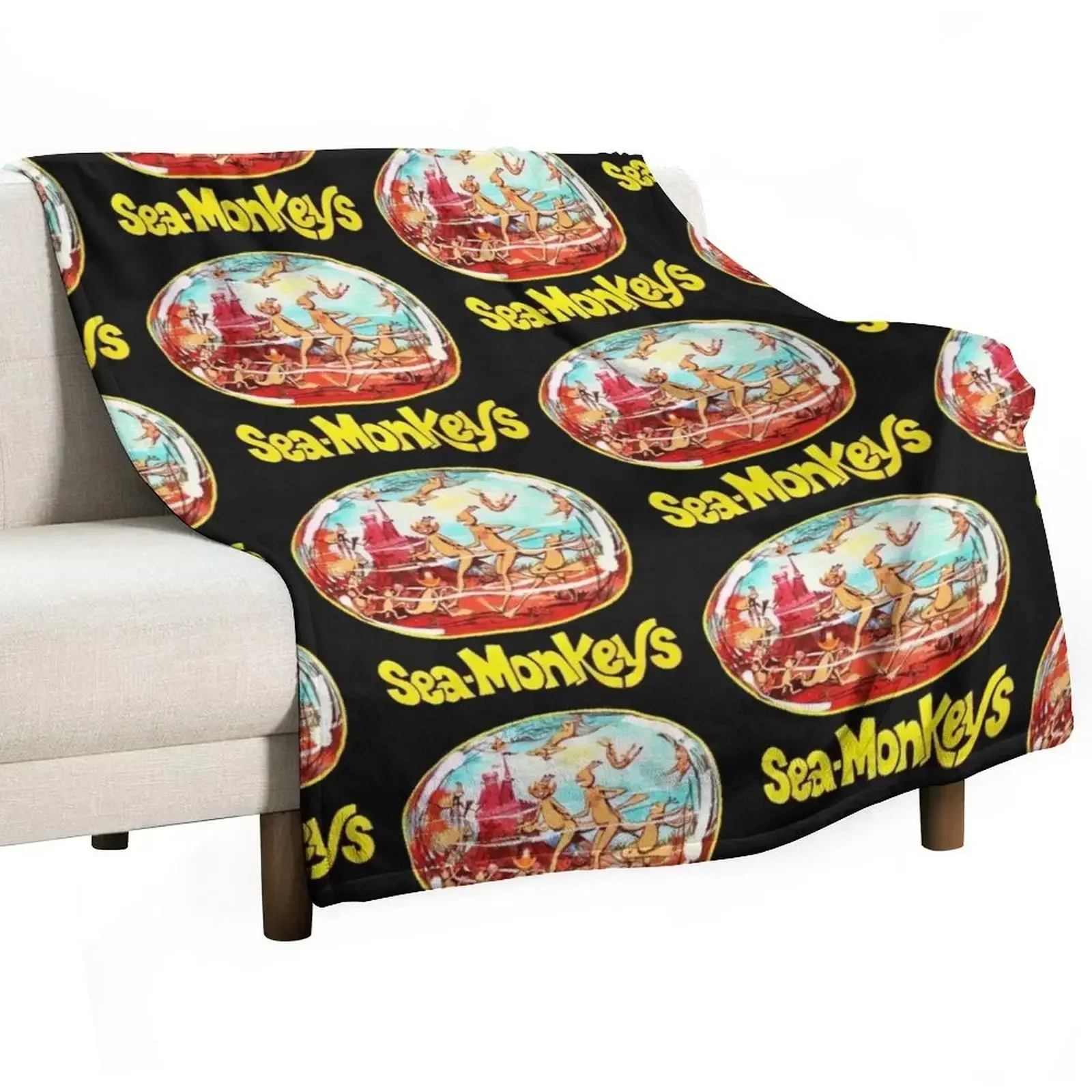 

Vintage Sea Monkeys Throw Blanket Baby Thin Blankets