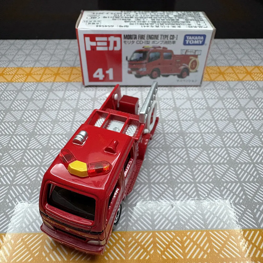

Takara Tomy Tomica No.41 Morita CD-I Fire Truck Diecast Model Takara Tomy Alloy Mini Car Collection Toy For Child Gift