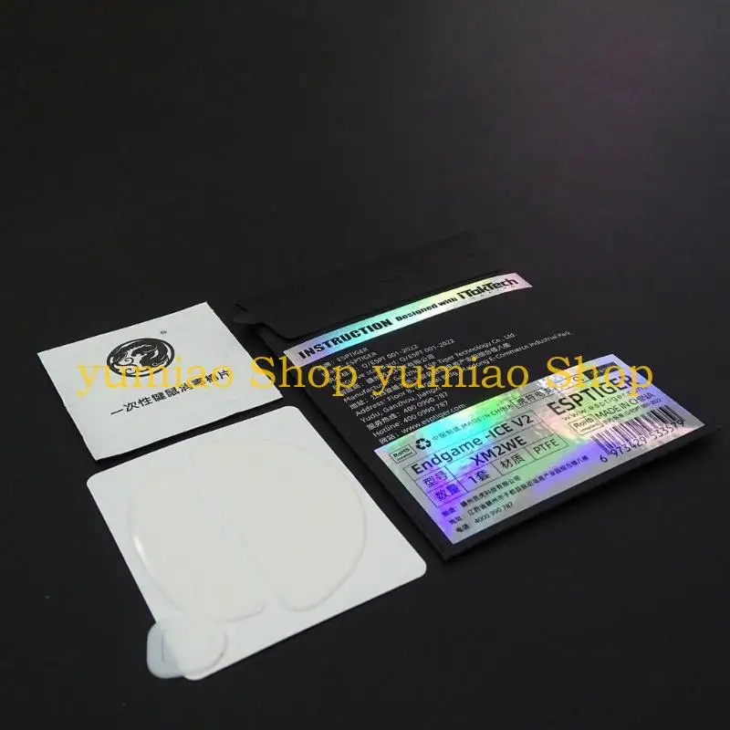 587B 1Pack IceV2 Esportstiger Mouse Feet Sticker Mouse Glides Curved Edges Replacement for EndgameGear XM2we Mouse