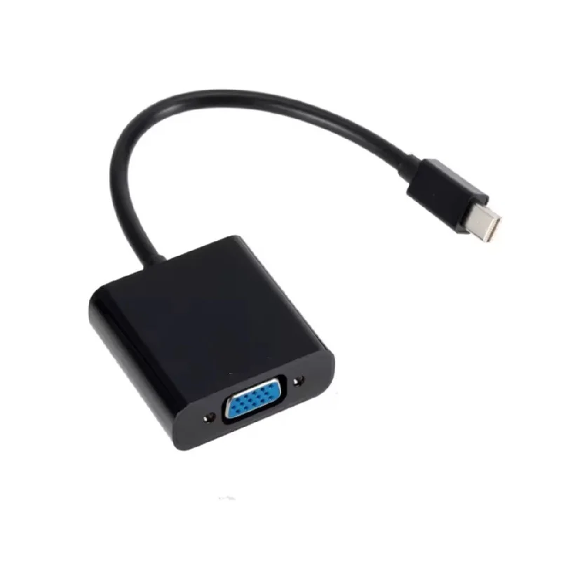 Mini dp para vga fêmea conversor cabo adaptador 1080p mini displayport para vga adaptador para computador portátil projetor tv conversor