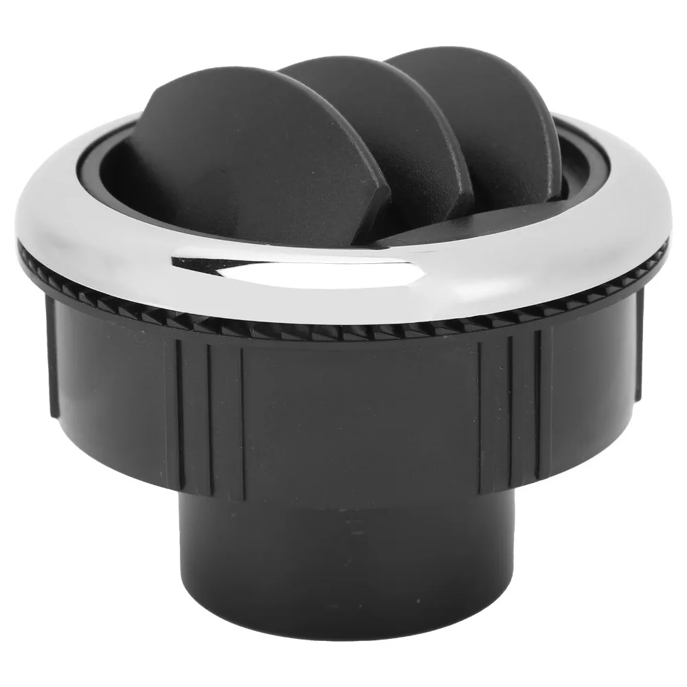 

Вентиляционное отверстие переменного тока, 87 мм, выпускное отверстие для кондиционера из АБС-пластика круглой формы, черное вентиляционное отверстие переменного тока для использования в автомобиле