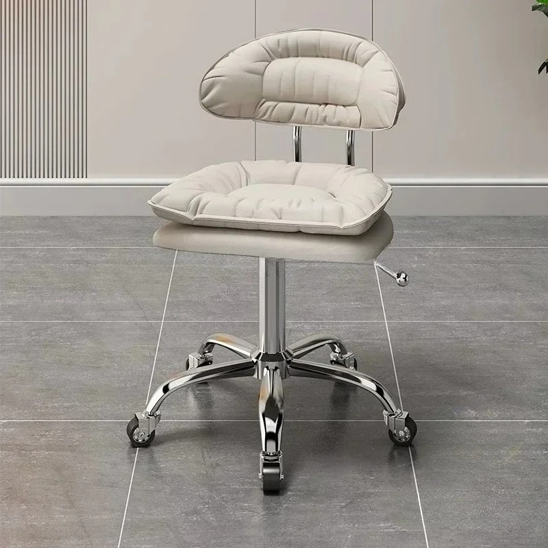 

Treatment Backrest Professional Barber Chair Lounge Master Salon Chair Stool with Wheels Barbershop