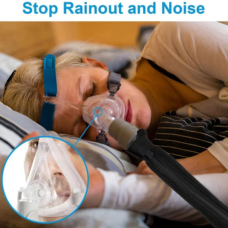 【PARTY】6 Foot 4 Inch CPAP Hose Cover for ResMed ClimateLineAir AirSense 11 10 Heated Tubing, Full Zipper CPAP Tube Cover