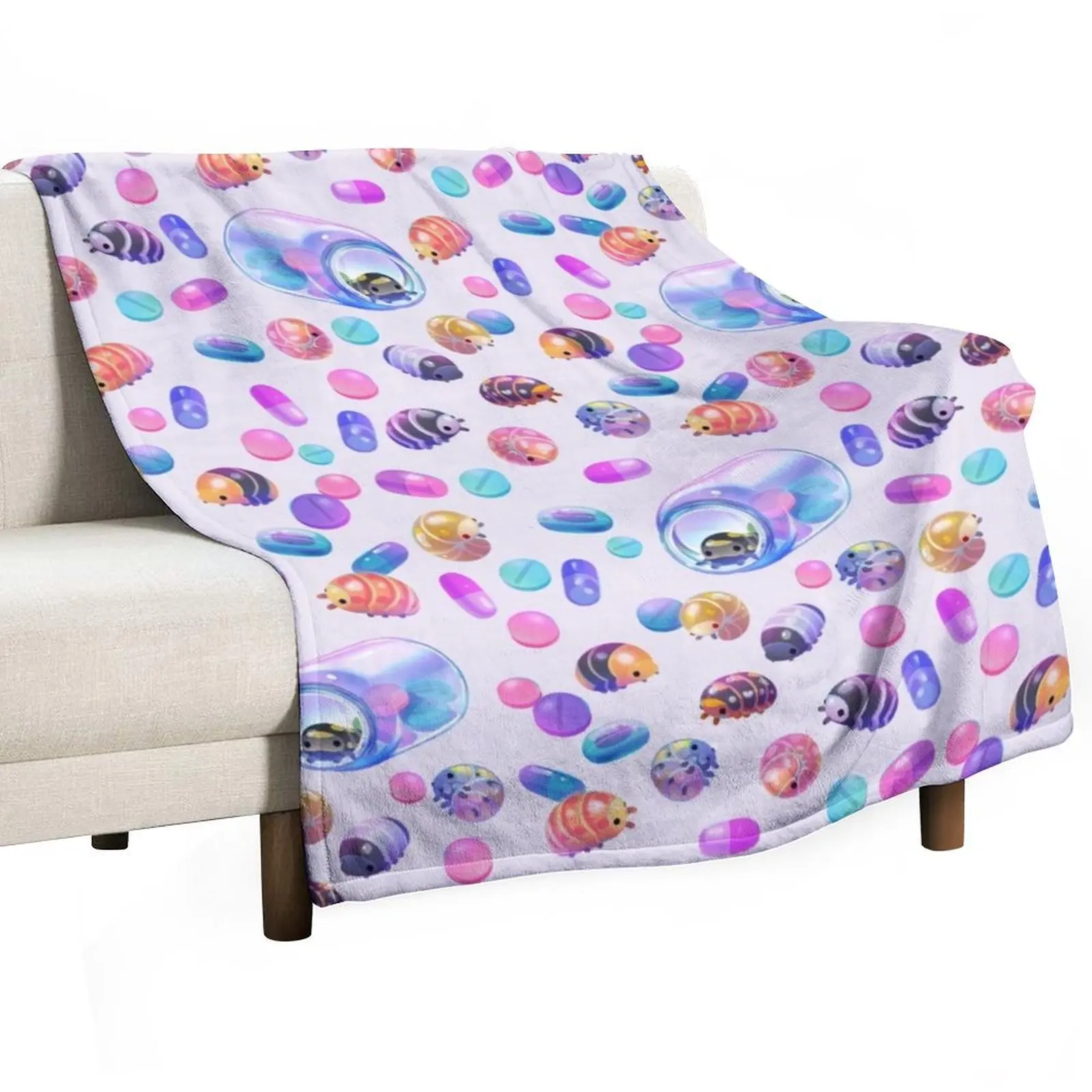 

Pill bugs Throw Blanket Cute Cute Plaid Blankets