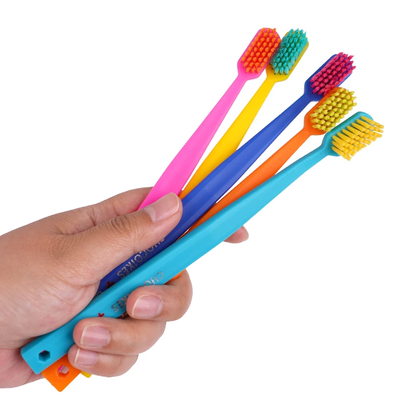 5pcs Soft nylon toothbrush set, multiple color oral cleaning toothbrushes, convenient to carry, essential for home and travel
