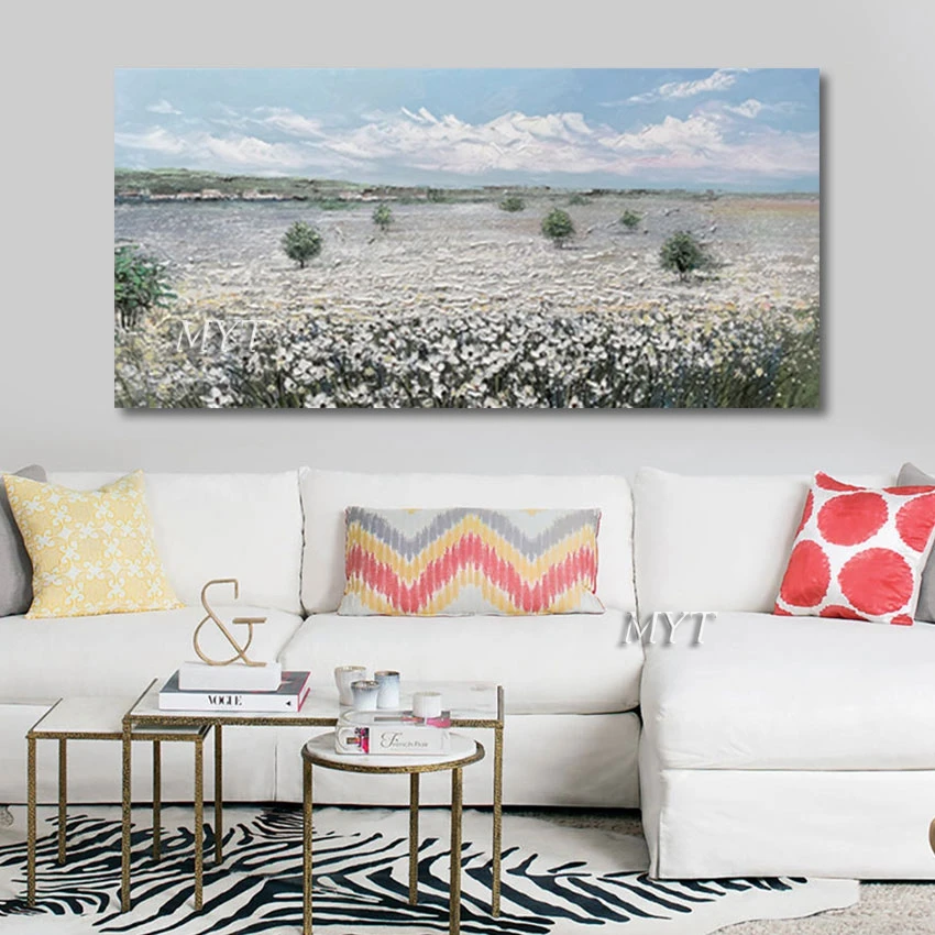 

Canvas Landscape Flowers Art Picture Frameless Large Size Abstract Aesthetic Room Decoration Wall Oil Paintings Hot Selling