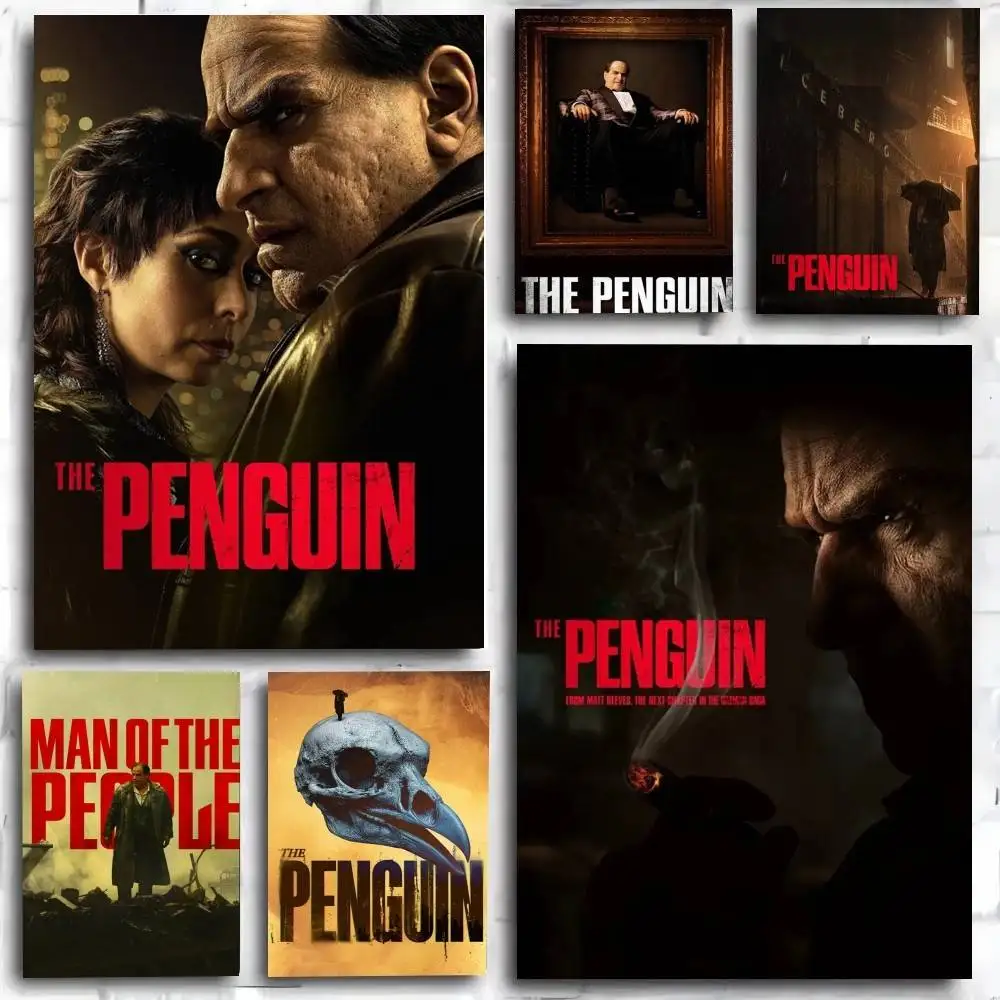 1PC TV  show The Penguin poster Self-adhesive Art Waterproof Paper Sticker Coffee House Bar Room Wall Decor