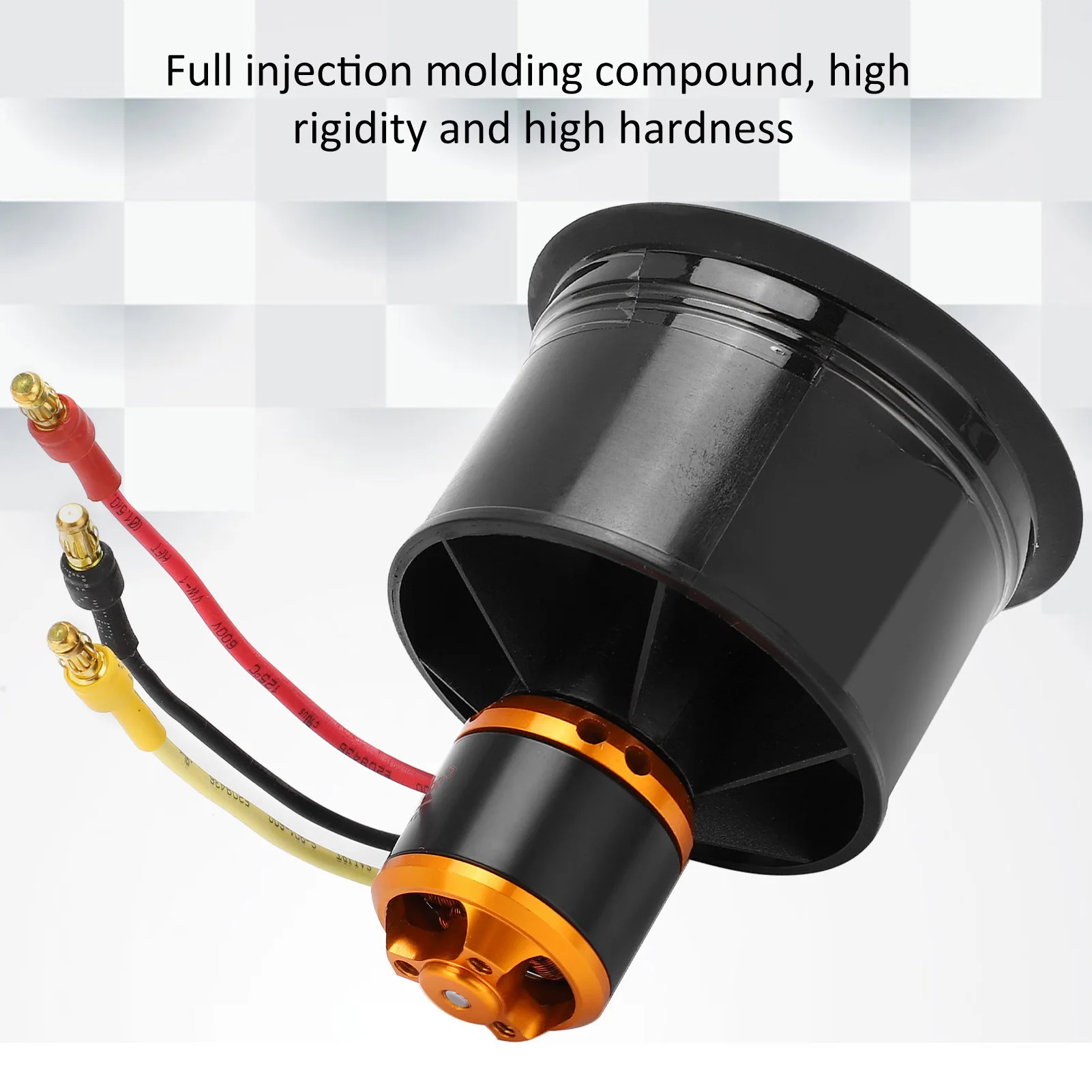 

12-лопастной двигатель QX для радиоуправляемого самолета QXMotor 50 мм EDF 12-лопастной канальный вентилятор с бесщеточным двигателем QF26115000KV 34S для радиоуправляемого самолета