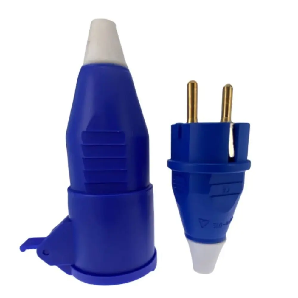 2Pin IP54 Spina Maschio UE Riscudibile Femmina Schuko Presa Adattatore Presa Industriale Connettore di Alimentazione Elettrica Staccabile