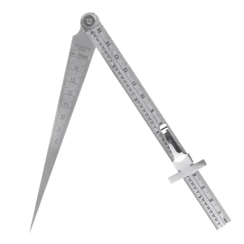 Simple and Reasonable Stainless Steel Welding Taper Gage Feeler Gauge Hole Inspection Test Ruler