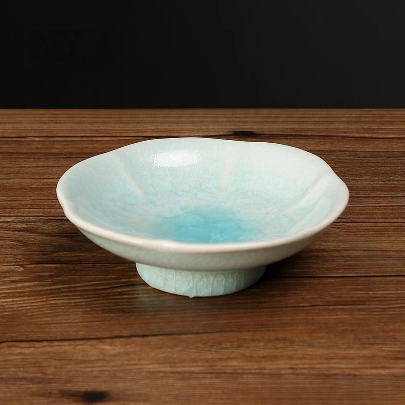 

Chinese Style Tea Plate Delicate Cooking Tea in The Oven Afternoon Dim Sum Dried Fruit Plate Ceramic Fruit Plate