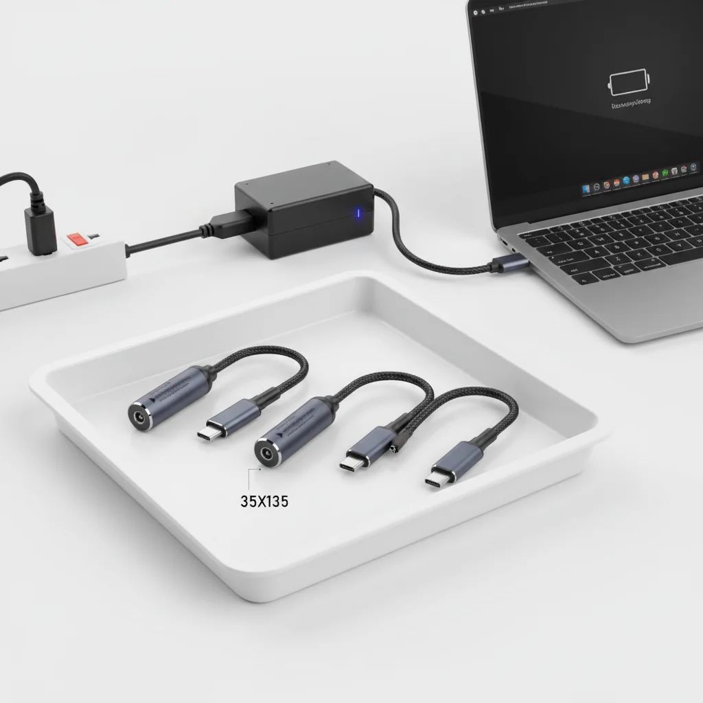 

PD 100W DC to Type C Converter 5.5X2.5 7.4X0.6 5/9/20V Laptop Charging Cable Mobile Phone Square Mouth for Lenovo/HP/Samsung