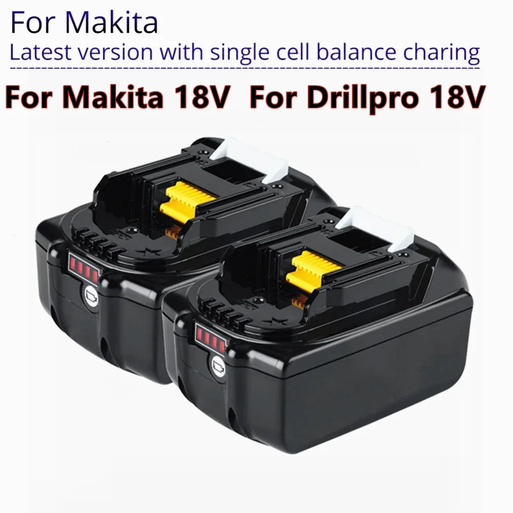 2022 NEW BL1860 Rechargeable Battery 18 V 6000mAh Lithium ion for Makita 18v Battery BL1840 BL1850 BL1830 BL1860B LXT400+Charger