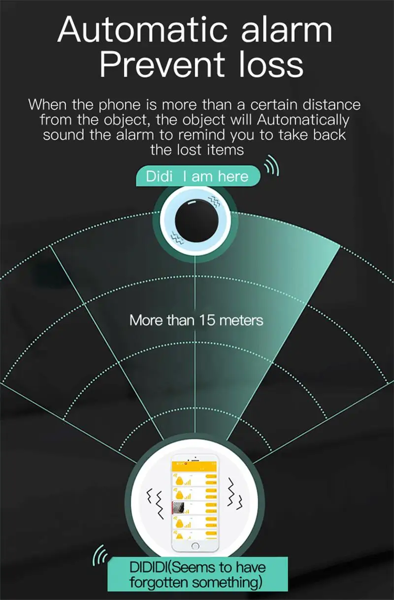 Mini GPS Tracker Bluetooth5.0 Anti-Lost Smart Device Pets Elderly Kid Car Suitcase Wallet Tracking Car Locator For IOS Android