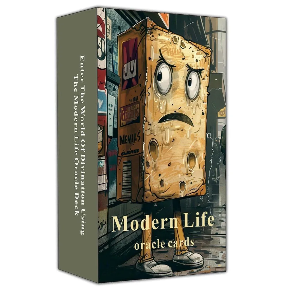 Ensemble de cartes Oracle Modern Life, 13x8cm, 47 cartes de sagesse pratique pour la gestion du désordre quotidien, jeu de cartes humoristique et réfléchissant