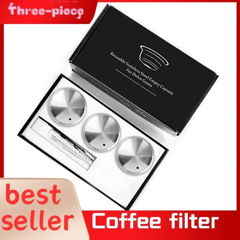 

Stainless Steel Hardware Coffee Capsule Filter, Reusable Filter Cup, Compatible with Dolce Nestle Coffee Capsule Shells Besxl