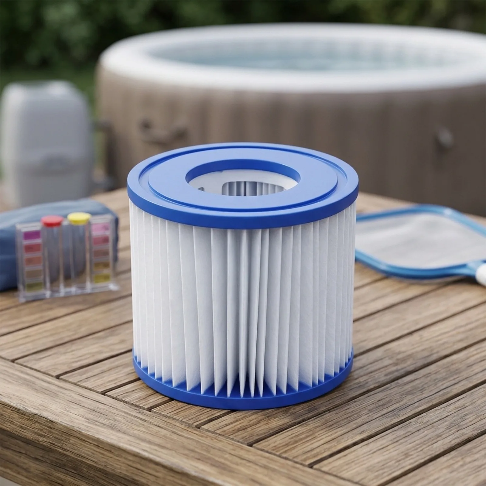 Replacement Filter Cartridge Twin Pack Compatible with for Lay for Z Spa Vegas Paris Springs Hot Tubs Size VI 105mm x 80mm PET