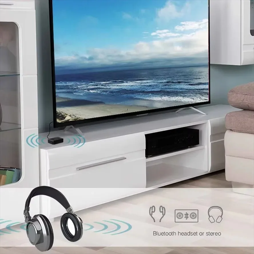 بلوتوث 5.0 استقبال الصوت الارسال RCA 3.5 مللي متر AUX جاك الموسيقى ستيريو 400mah محول لاسلكي يدوي دعوة لسيارة PC TV #4